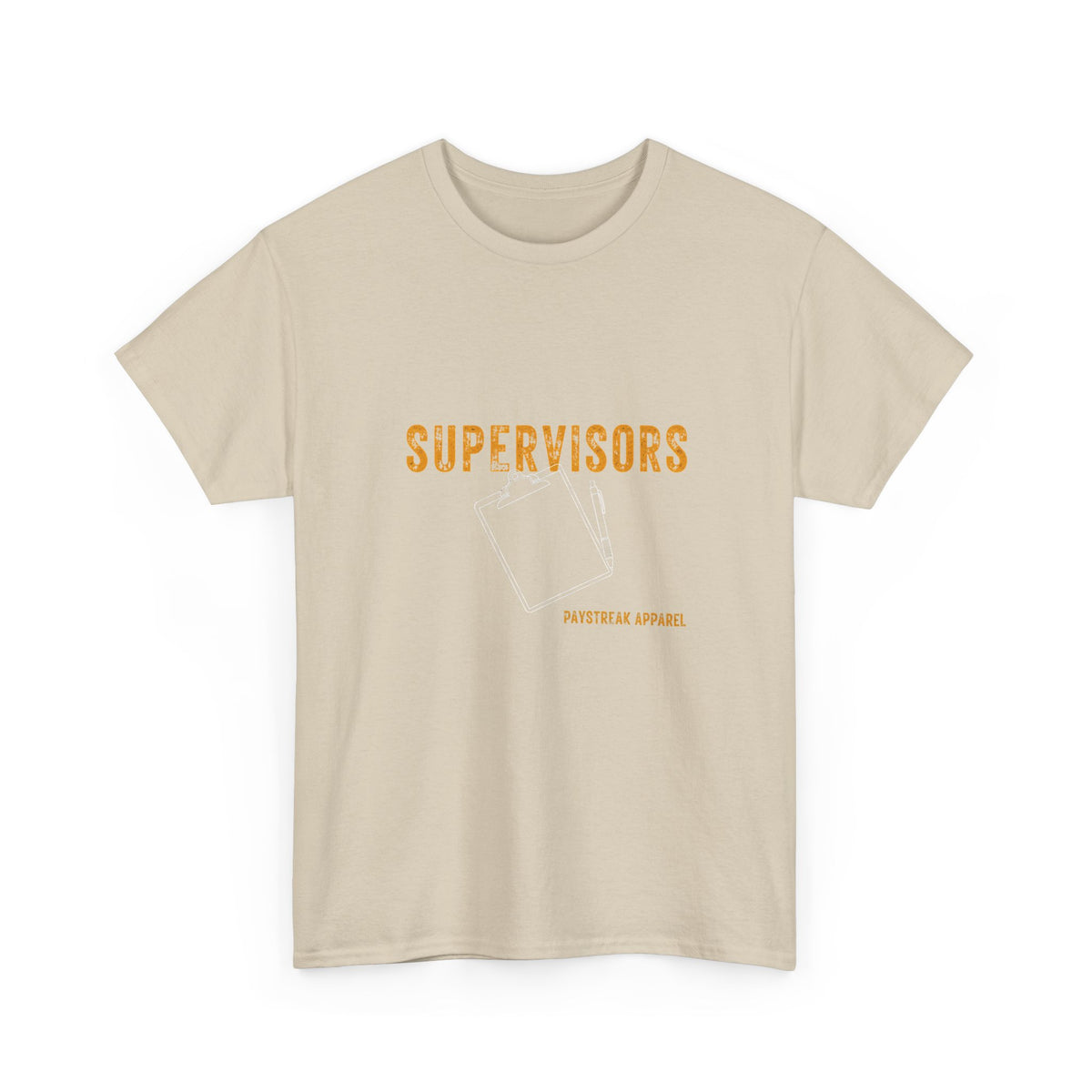 Mining Humor T-Shirt — "Supervisors" Front Pocket Design & "Another Gold Mine for Mining Humor" Back