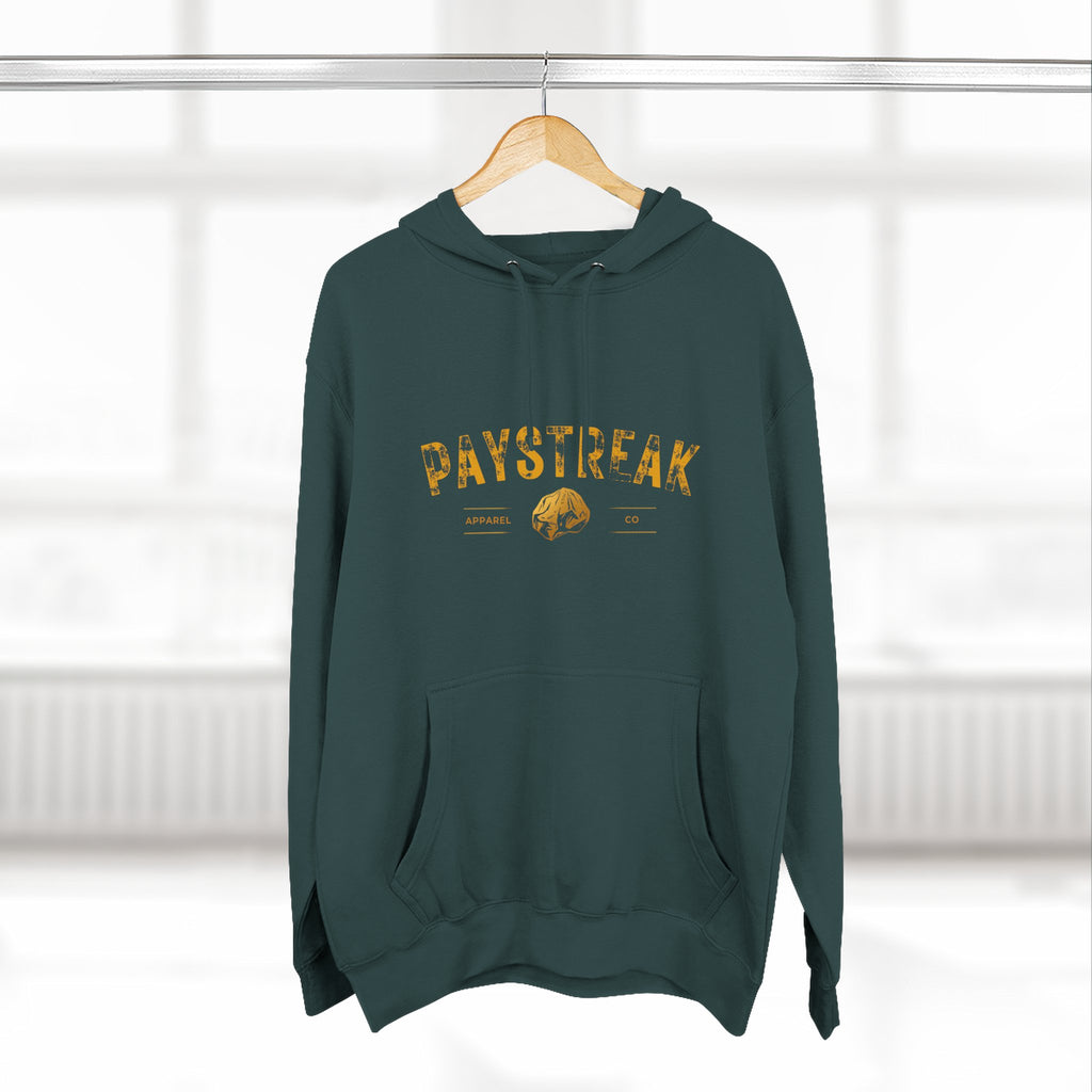 Paystreak Hoodie — Vintage Fishing Logo Fleece Pullover
