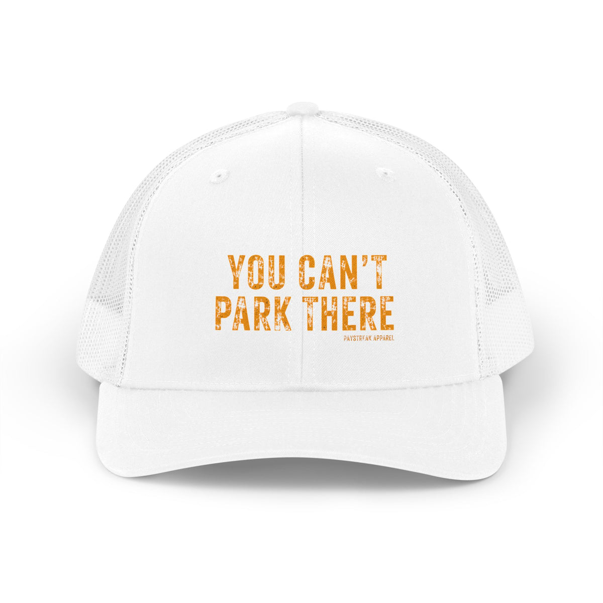 Trucker Hat — "You Can't Park There" Retro Distressed Mesh Cap