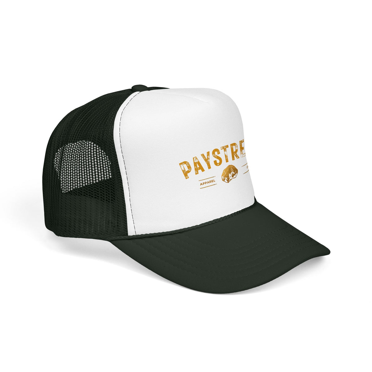 Paystreak Trucker Hat — Vintage Gold Logo Foam Cap