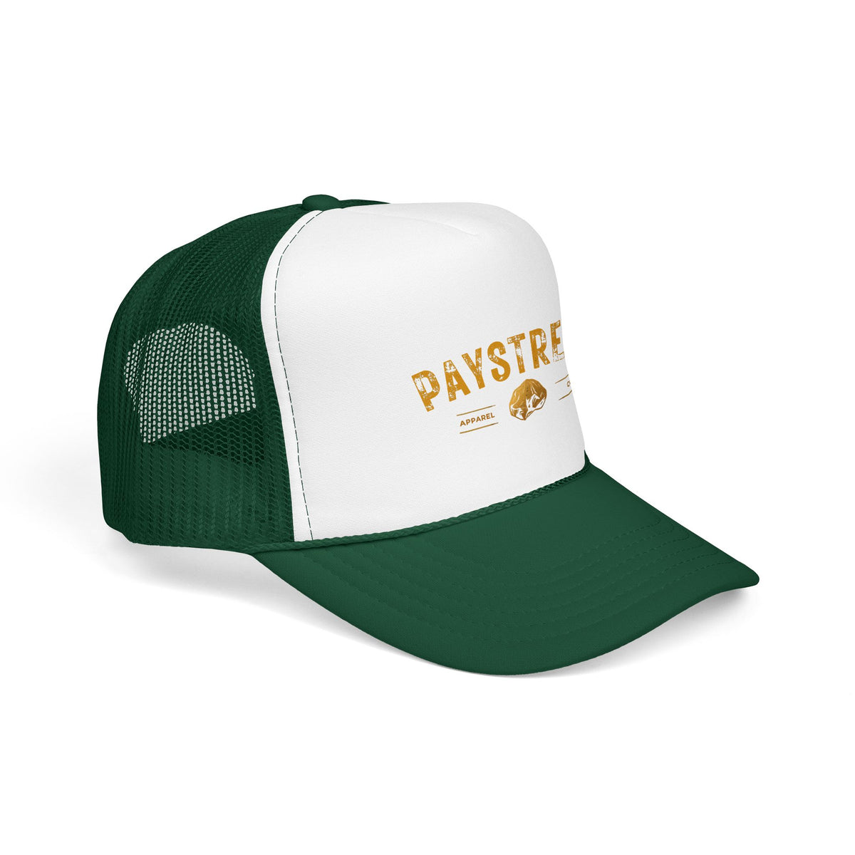 Paystreak Trucker Hat — Vintage Gold Logo Foam Cap