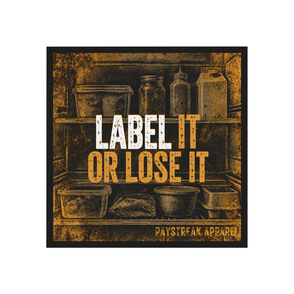 Label It or Lose It Square Magnet — Camp Kitchen