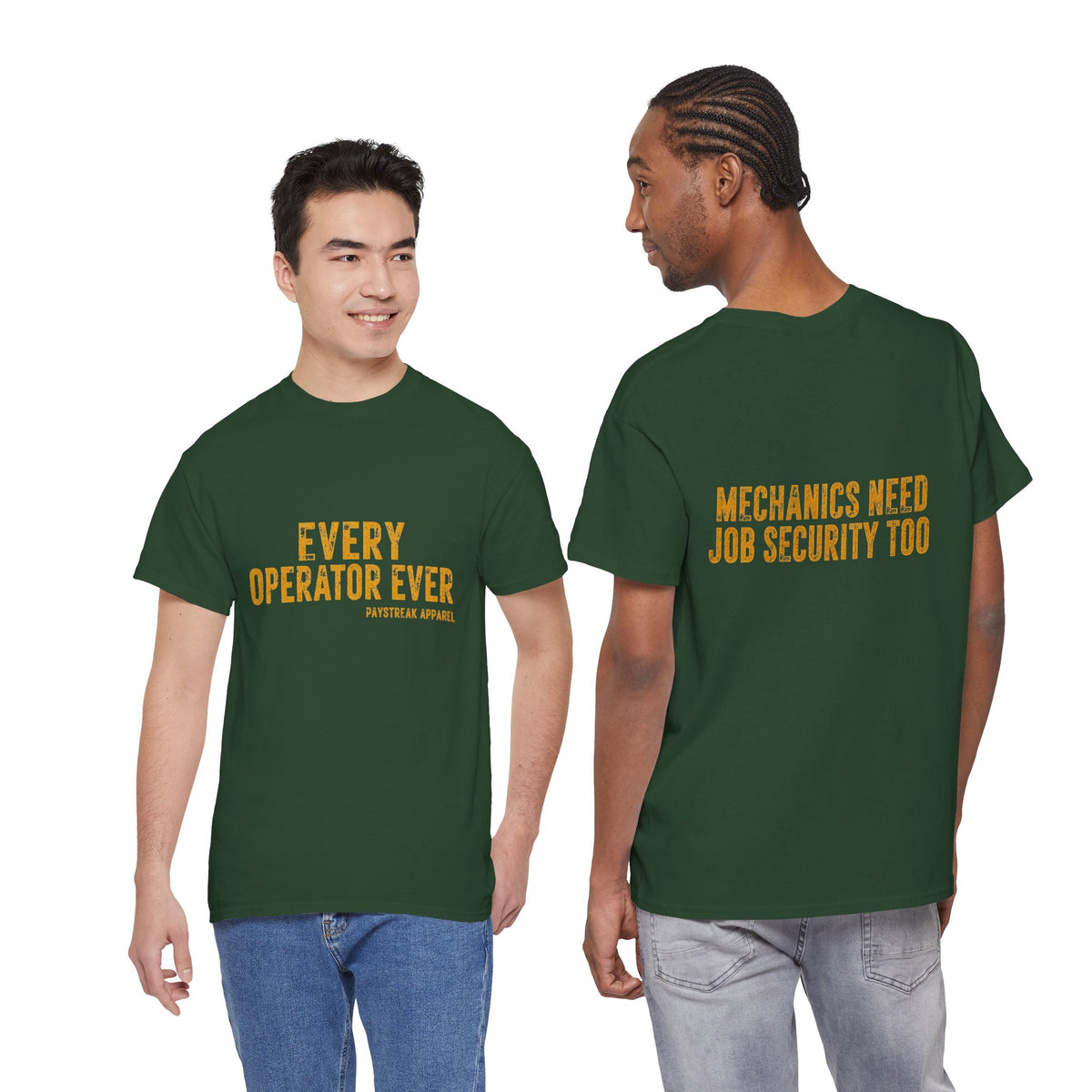 Every Operator Ever T-Shirt — 'Mechanics Need Job Security Too' Vintage Workwear Tee