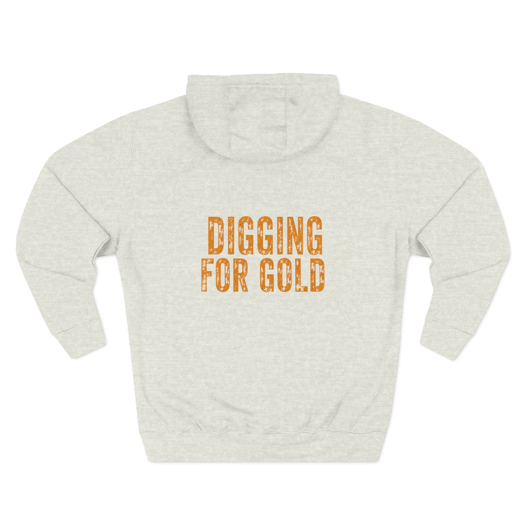 Day Shift Hoodie — 'Digging for Gold' Relaxed Fleece Pullover