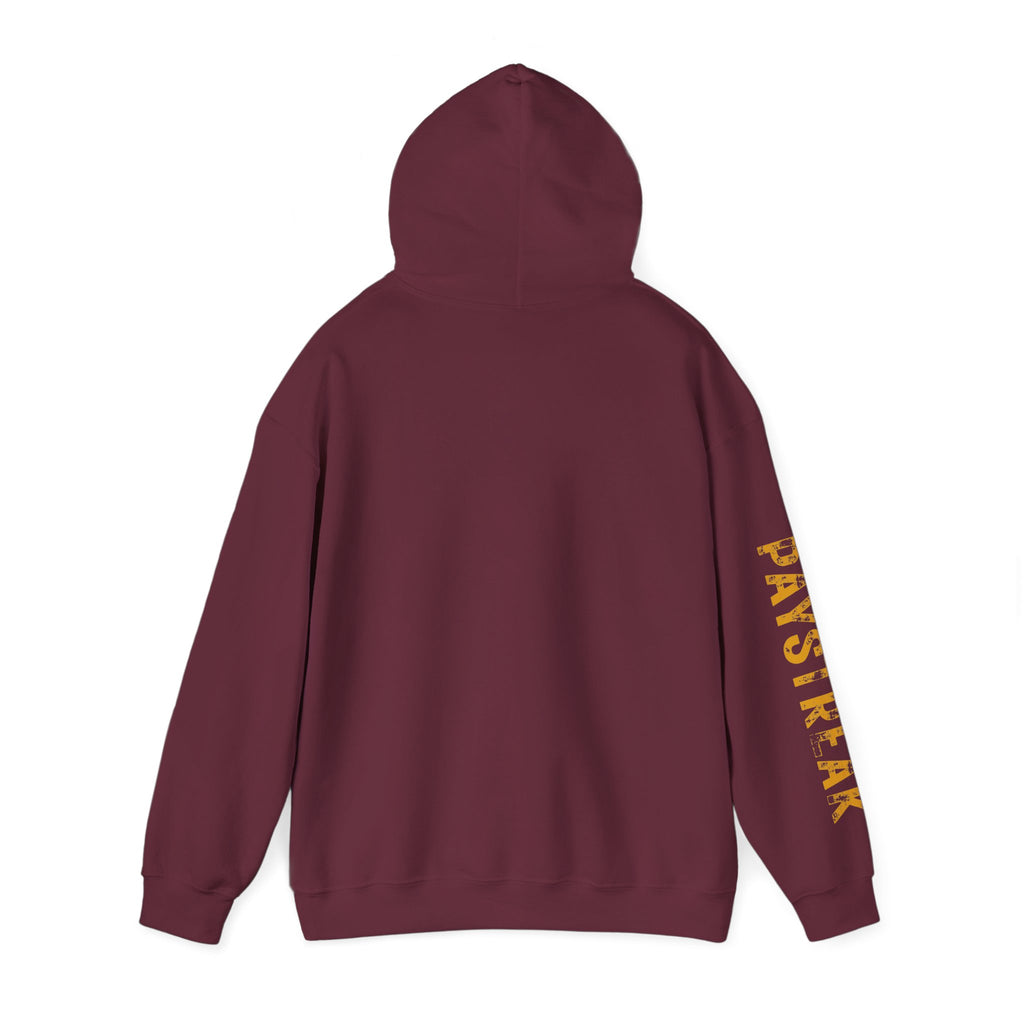 Paystreak Logo Hoodie — Retro Gold Graphic Hooded Sweatshirt