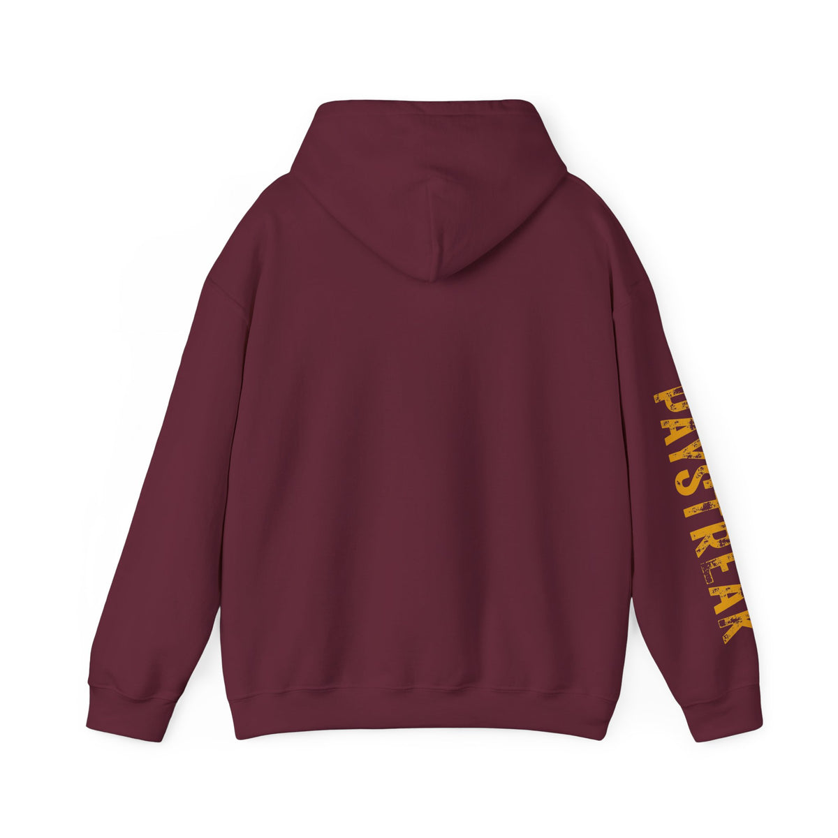 Paystreak Logo Hoodie — Retro Gold Graphic Hooded Sweatshirt