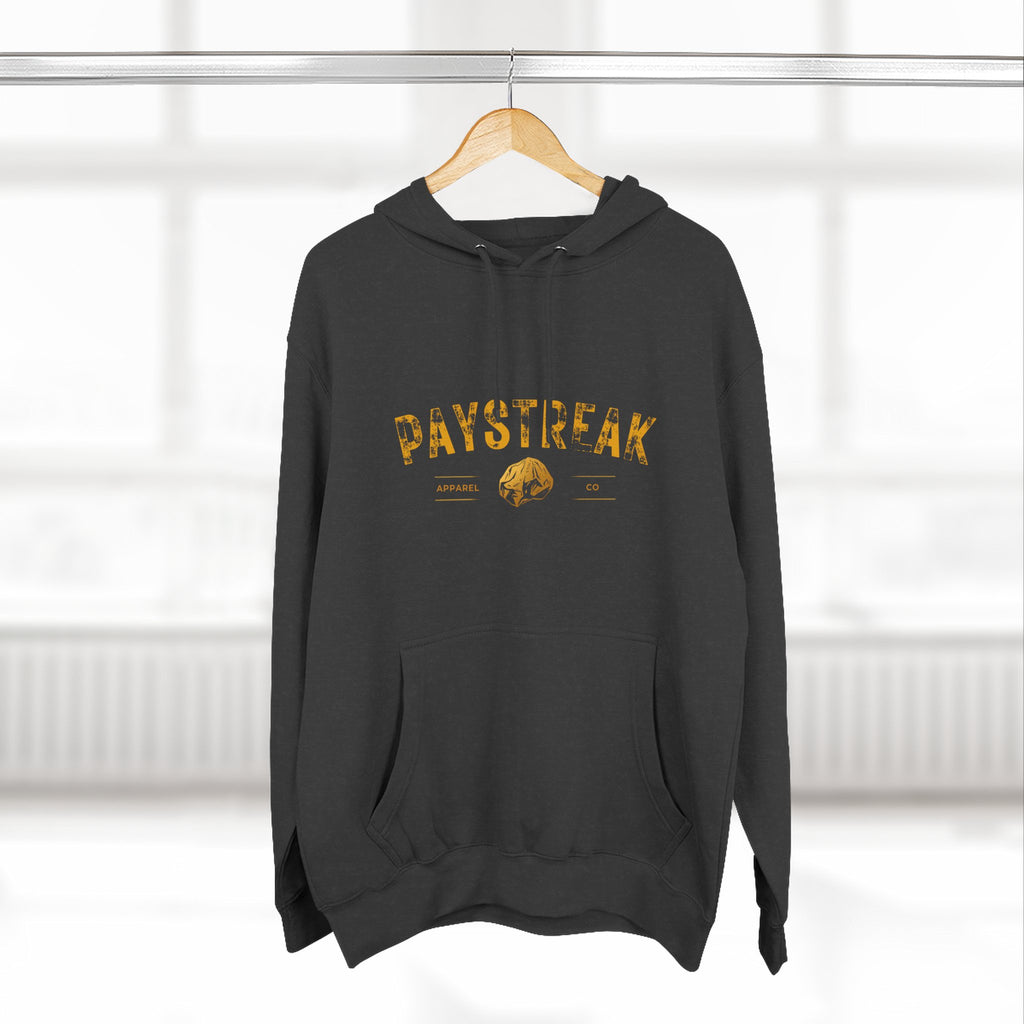 Paystreak Hoodie — Vintage Fishing Logo Fleece Pullover