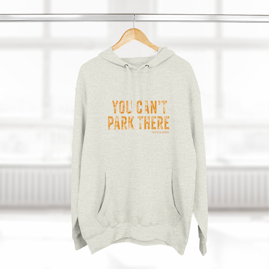 You Can't Park There Hoodie — Vintage Fishing Logo Fleece Pullover