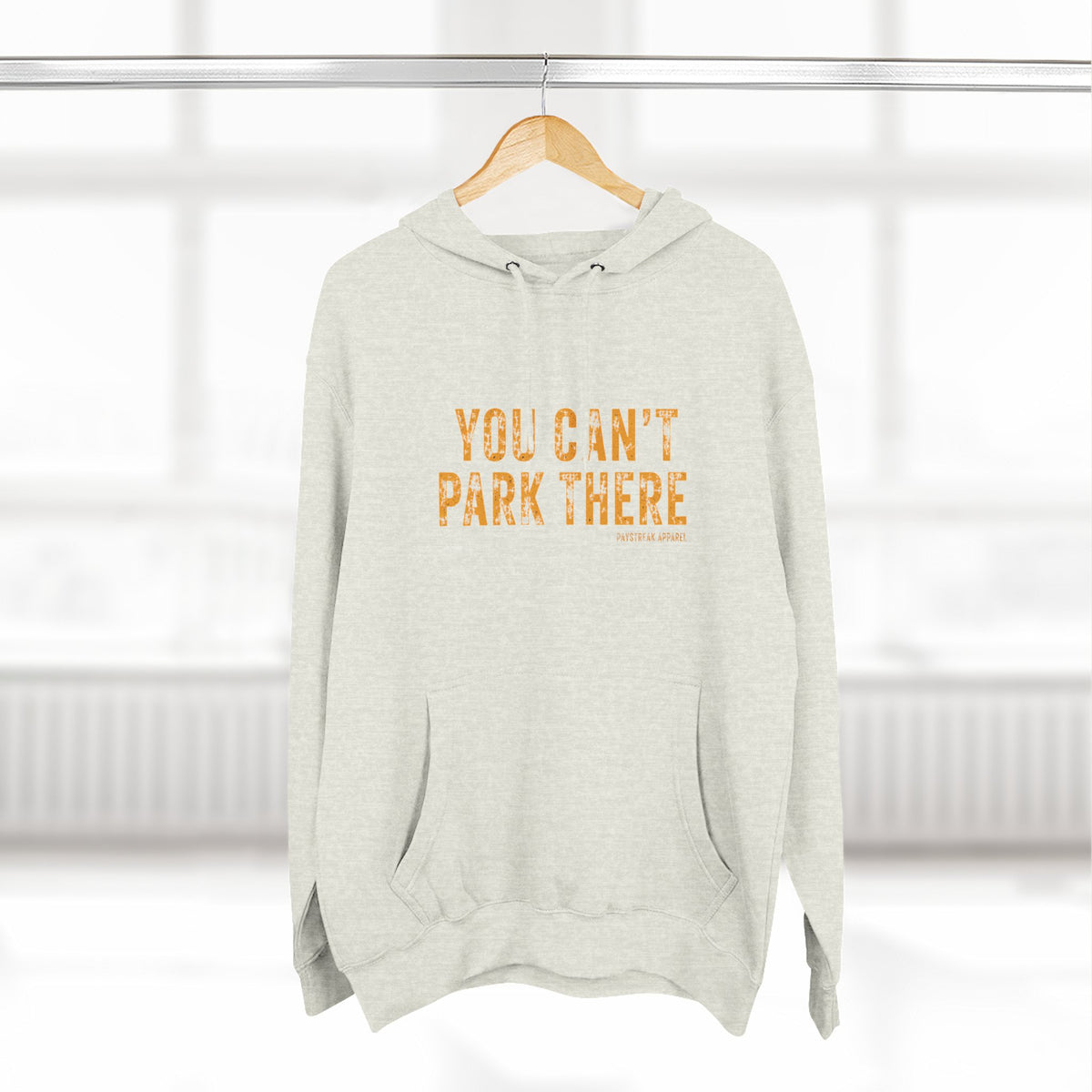 You Can't Park There Hoodie — Vintage Fishing Logo Fleece Pullover