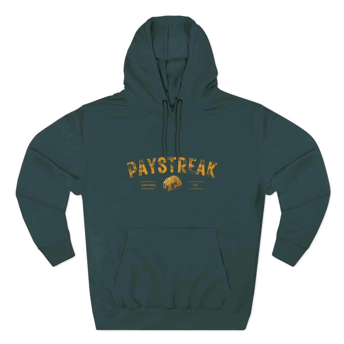 Paystreak Hoodie — Vintage Fishing Logo Fleece Pullover
