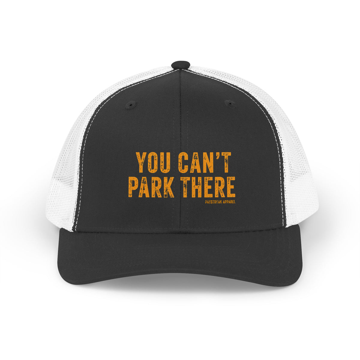 Trucker Hat — "You Can't Park There" Retro Distressed Mesh Cap
