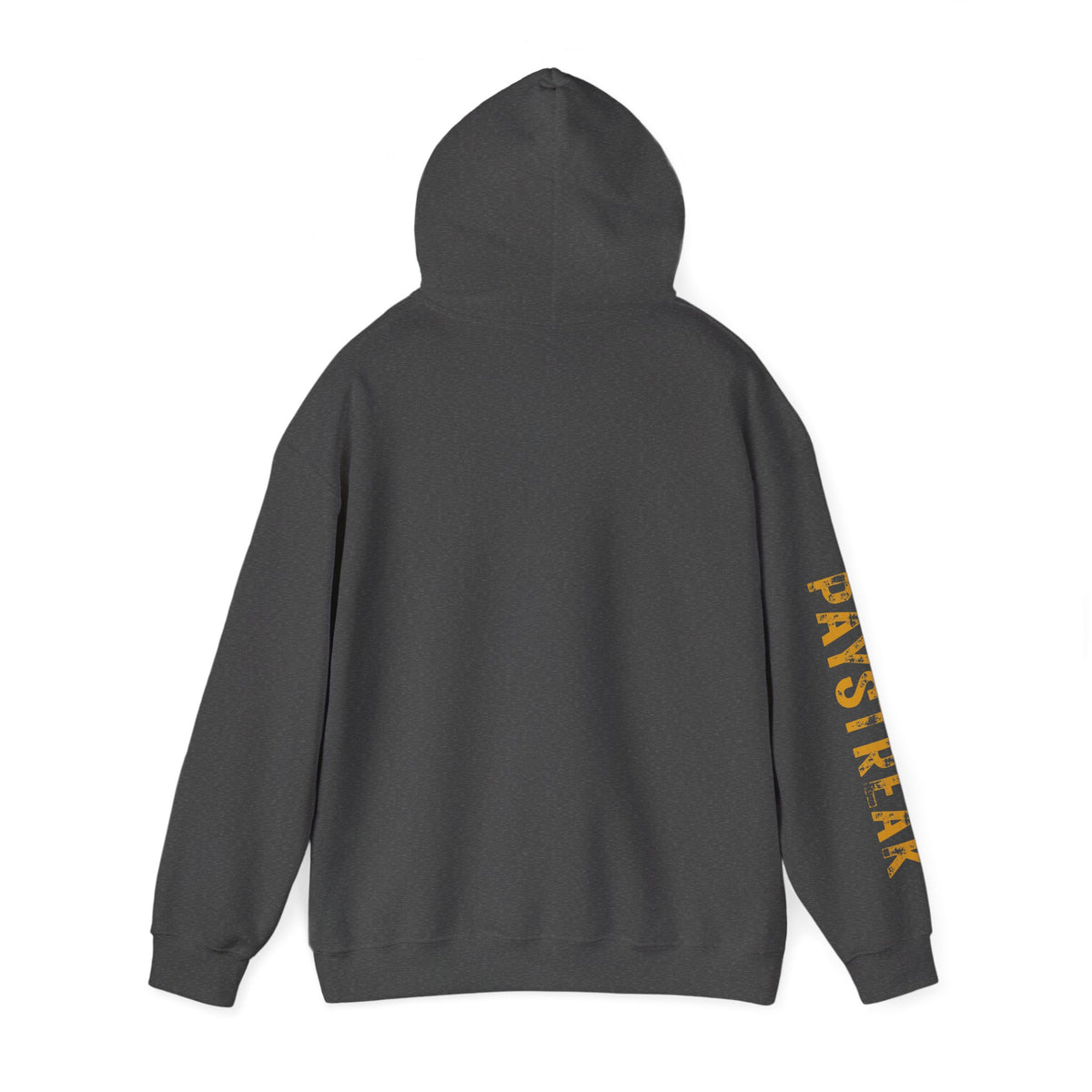 Paystreak Logo Hoodie — Retro Gold Graphic Hooded Sweatshirt
