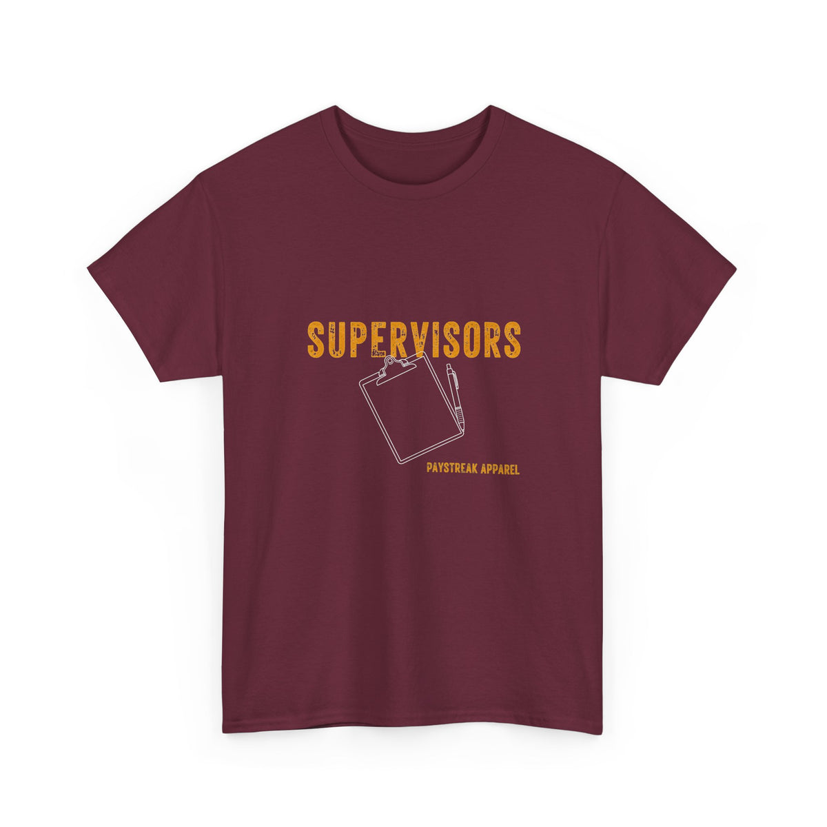 Mining Humor T-Shirt — "Supervisors" Front Pocket Design & "Another Gold Mine for Mining Humor" Back