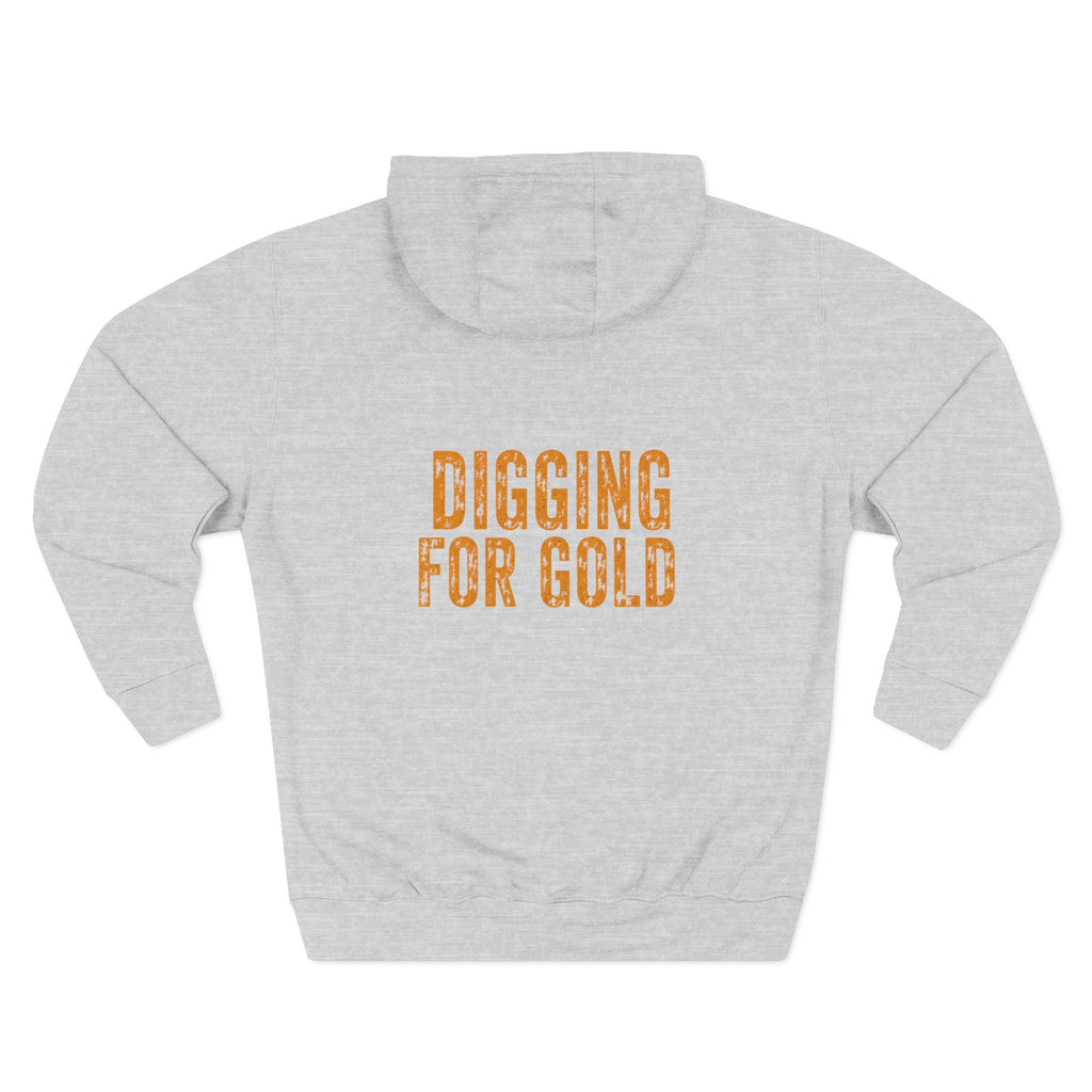 Day Shift Hoodie — 'Digging for Gold' Relaxed Fleece Pullover