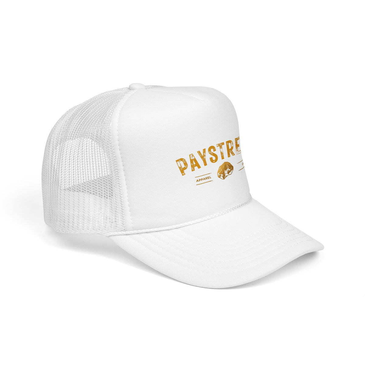 Paystreak Trucker Hat — Vintage Gold Logo Foam Cap