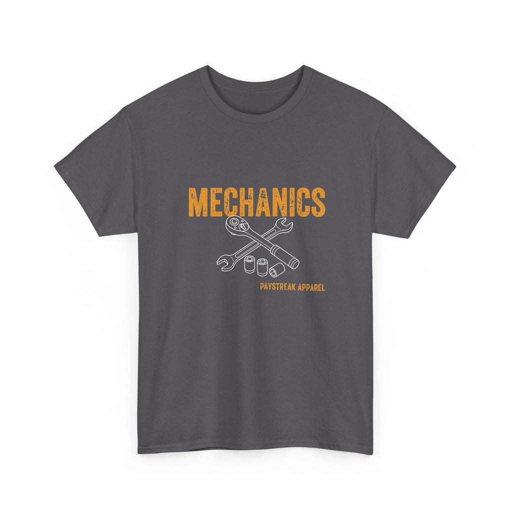 Mechanics T-Shirt — 'Mechanics: We Can Fix Machines Not Operators' Work Tee