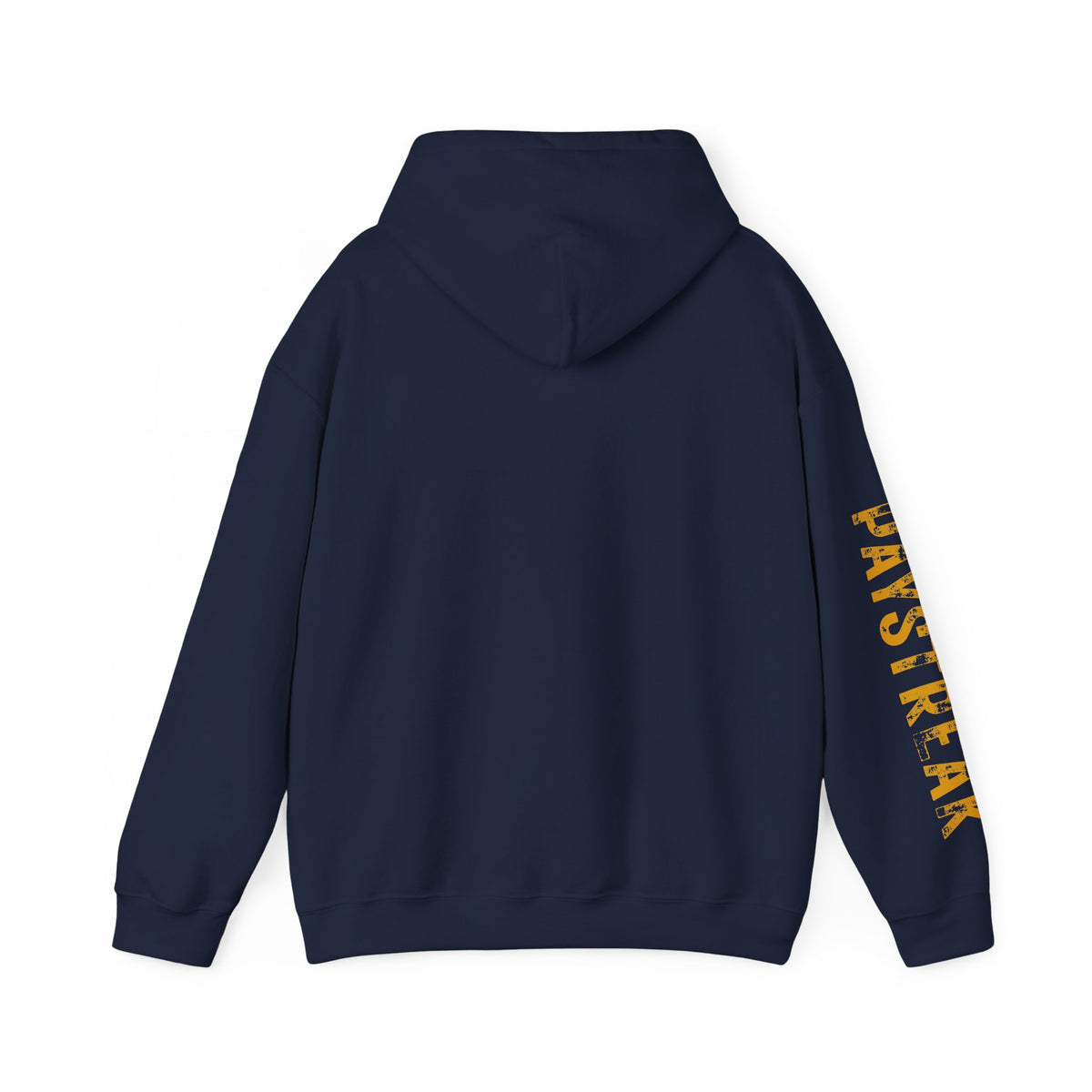 Paystreak Logo Hoodie — Retro Gold Graphic Hooded Sweatshirt