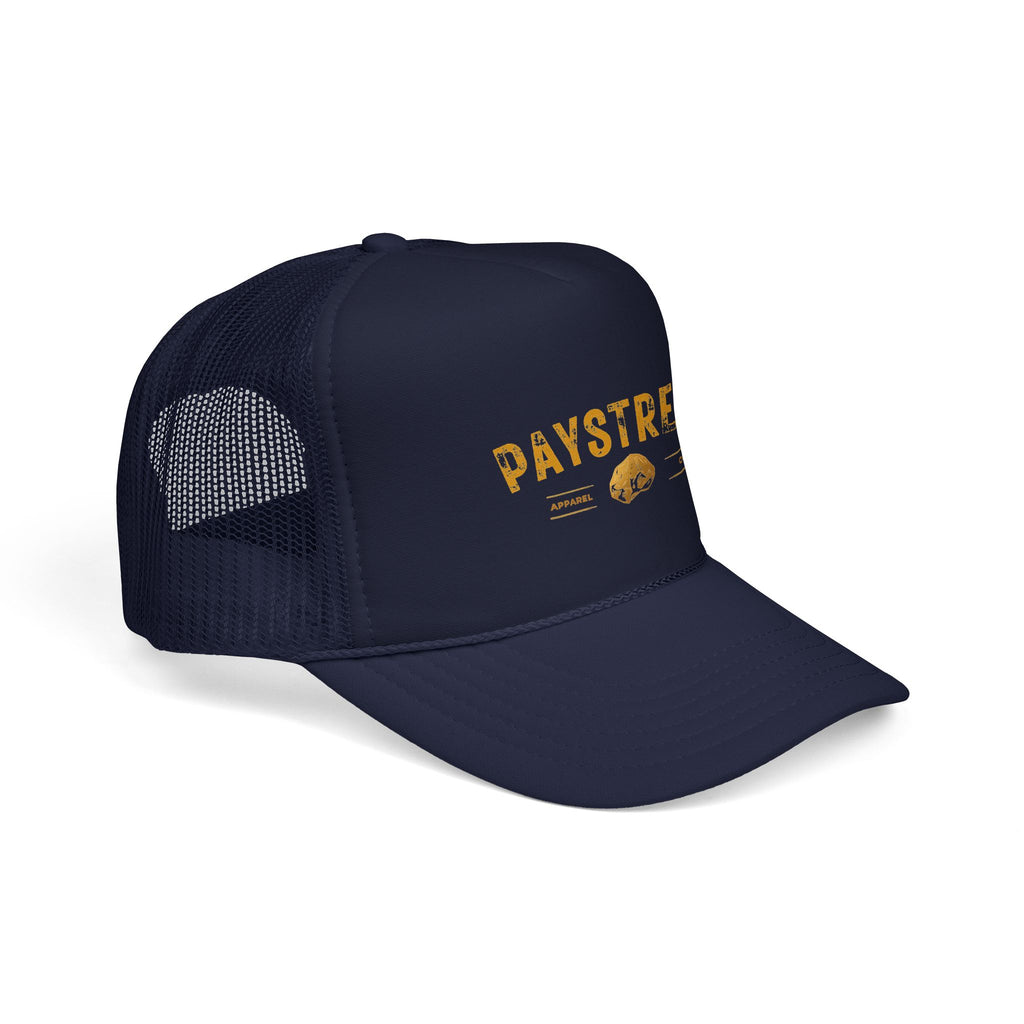 Paystreak Trucker Hat — Vintage Gold Logo Foam Cap