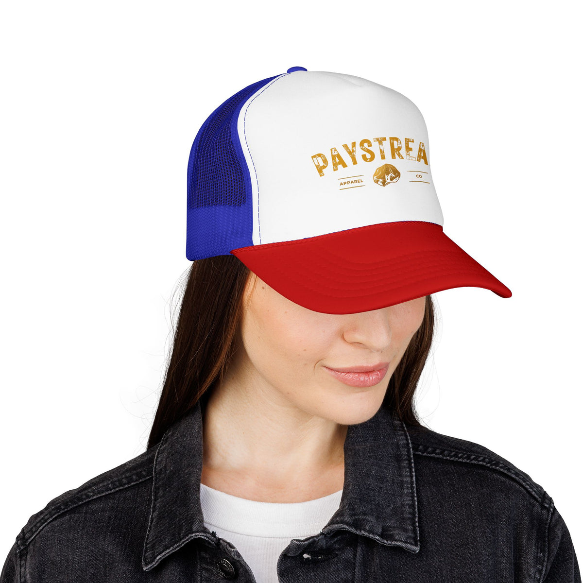 Paystreak Trucker Hat — Vintage Gold Logo Foam Cap