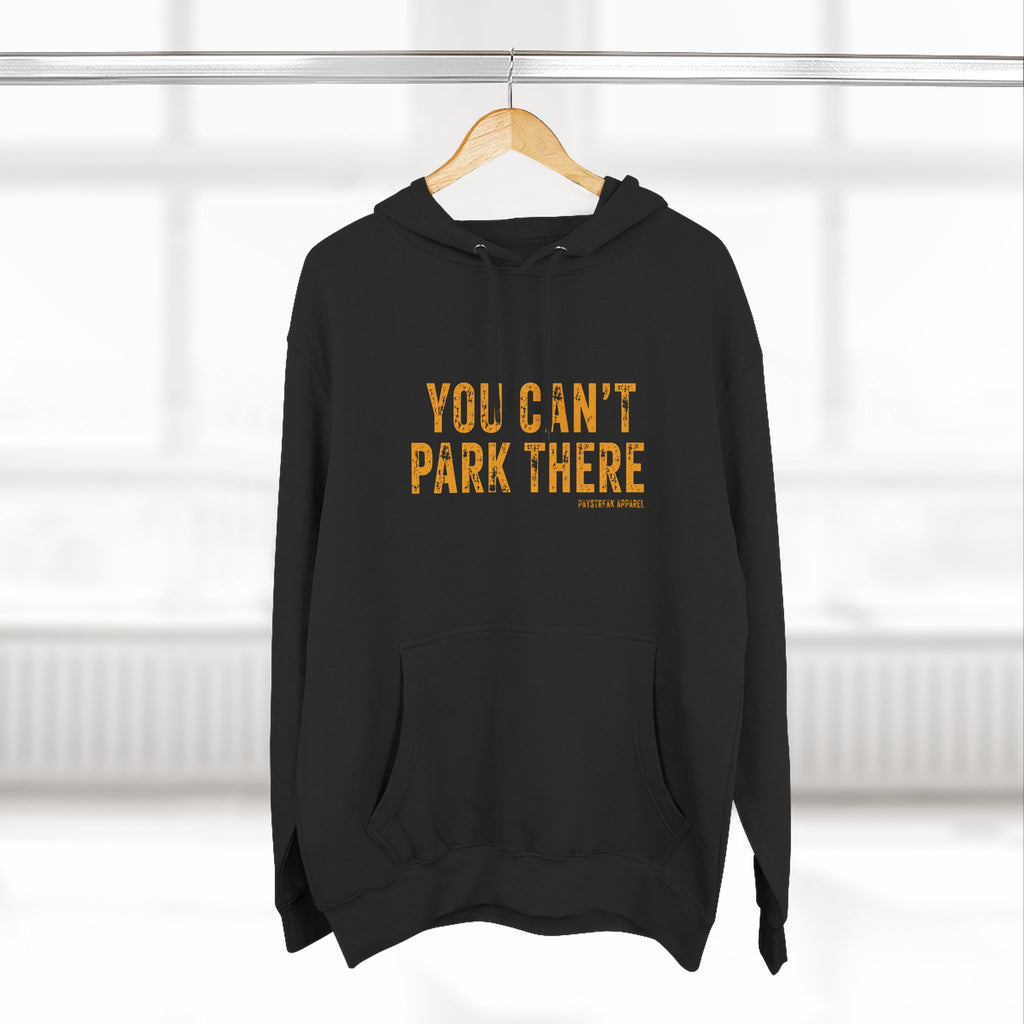 You Can't Park There Hoodie — Vintage Fishing Logo Fleece Pullover