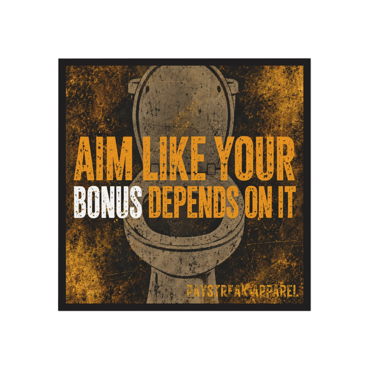 Aim Like Your Bonus Depends On It Square Magnet