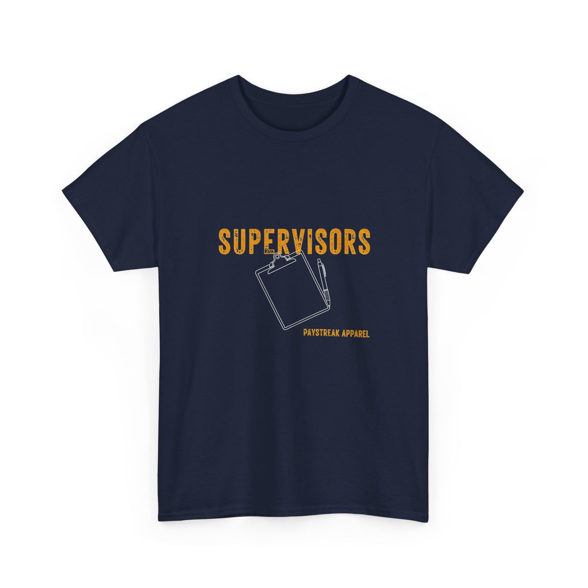 Mining Humor T-Shirt — "Supervisors" Front Pocket Design & "Another Gold Mine for Mining Humor" Back