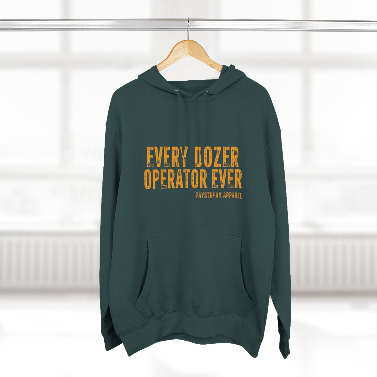 Hoodie — 'Every Dozer Operator Ever' Heavy-Duty Construction Crew Fleece Hoodie