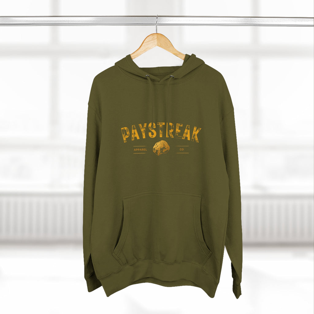 Paystreak Hoodie — Vintage Fishing Logo Fleece Pullover