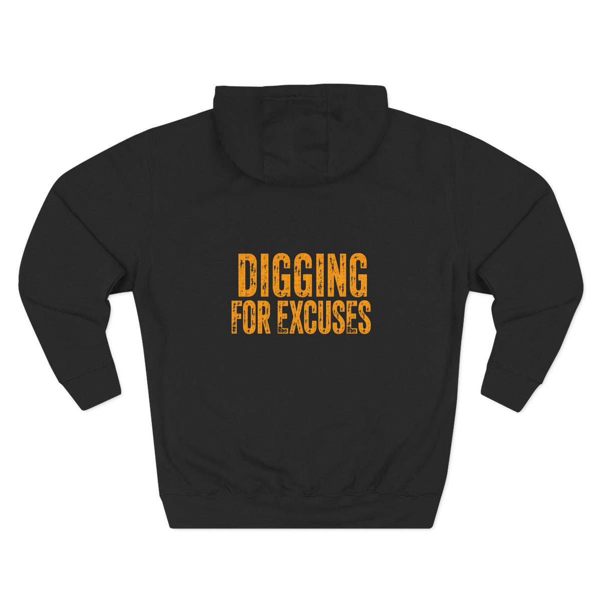 Night Shift Hoodie — 'Digging for Excuses' Relaxed Fleece Pullover