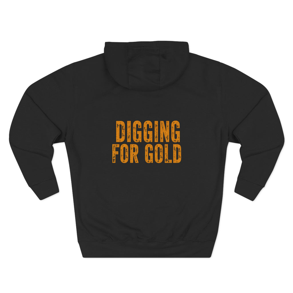 Day Shift Hoodie — 'Digging for Gold' Relaxed Fleece Pullover