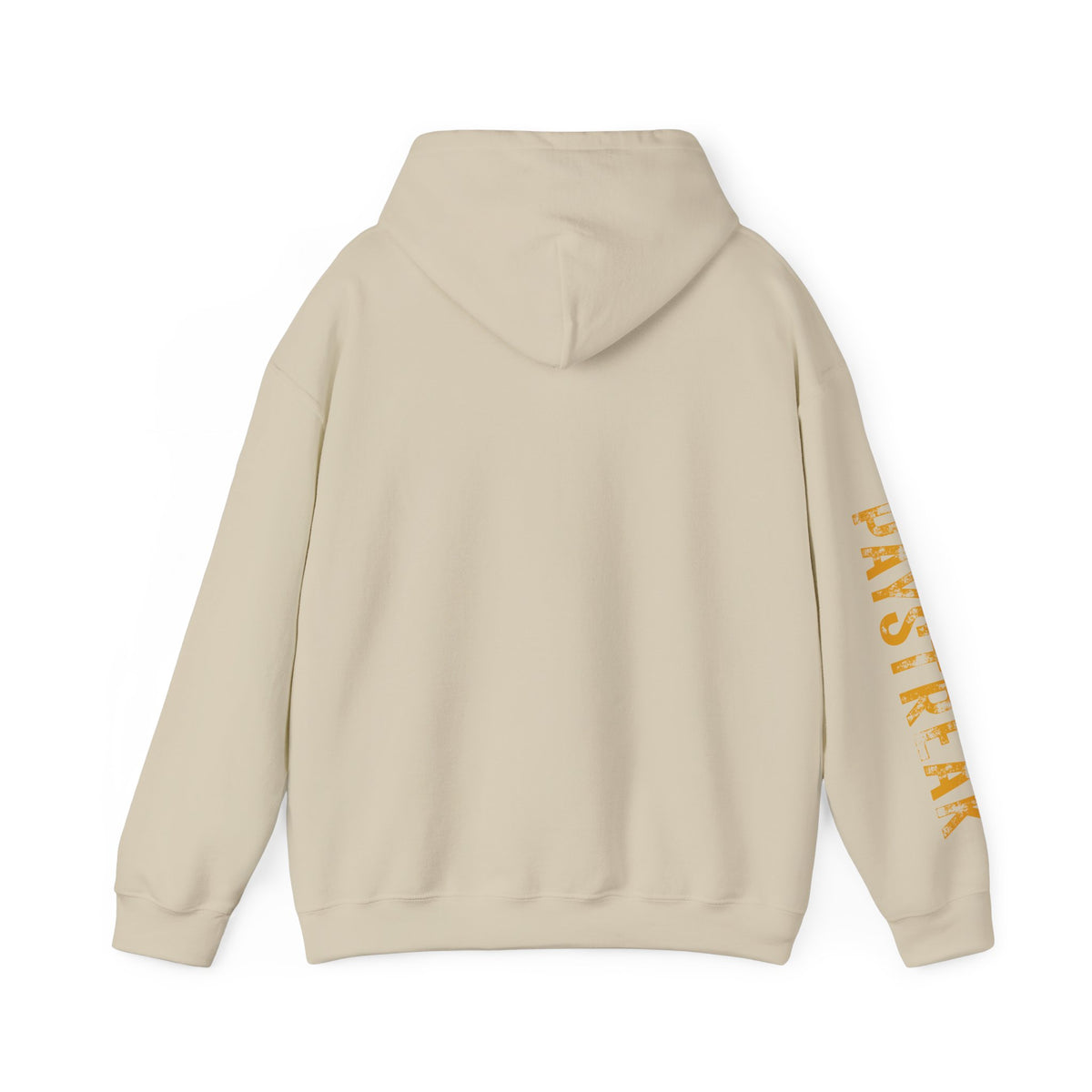 Paystreak Logo Hoodie — Retro Gold Graphic Hooded Sweatshirt