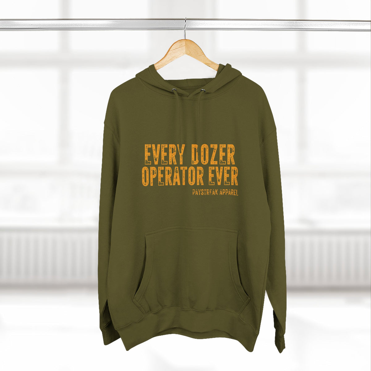 Hoodie — 'Every Dozer Operator Ever' Heavy-Duty Construction Crew Fleece Hoodie