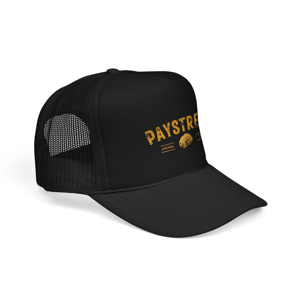 Paystreak Trucker Hat — Vintage Gold Logo Foam Cap