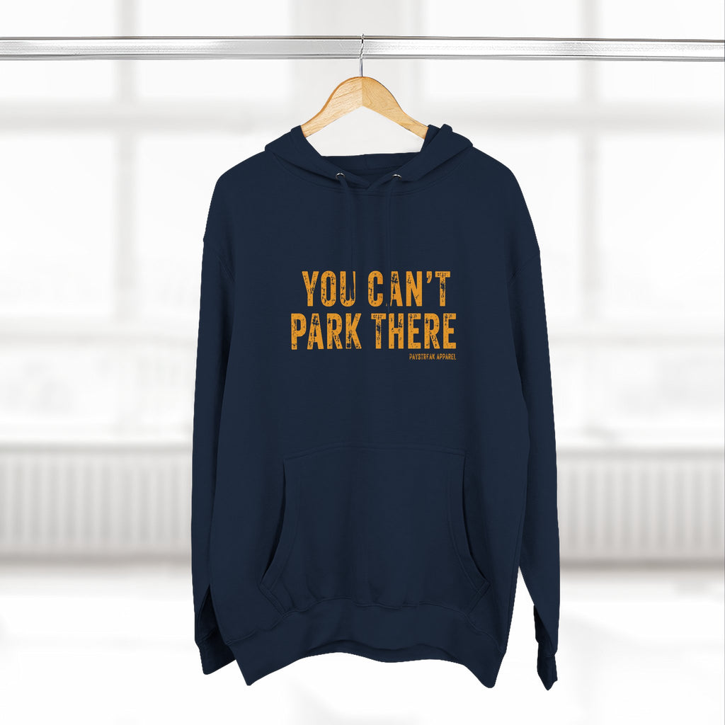 You Can't Park There Hoodie — Vintage Fishing Logo Fleece Pullover