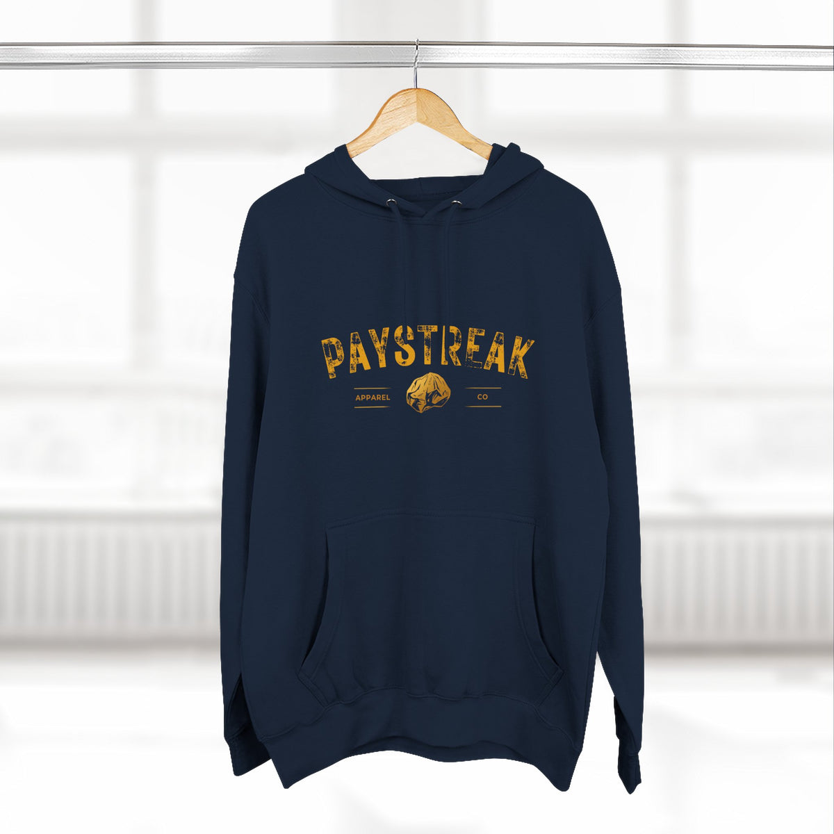 Paystreak Hoodie — Vintage Fishing Logo Fleece Pullover