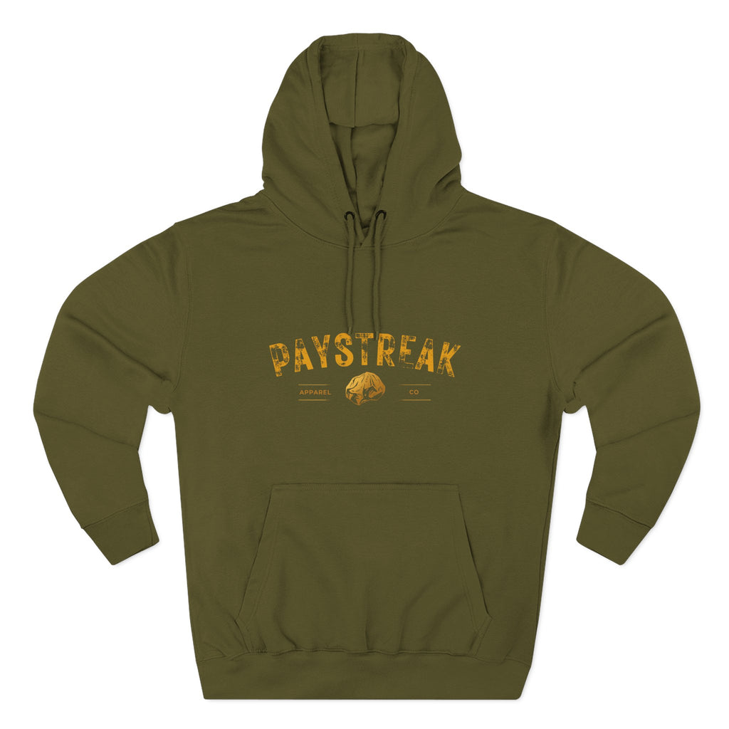 Paystreak Hoodie — Vintage Fishing Logo Fleece Pullover