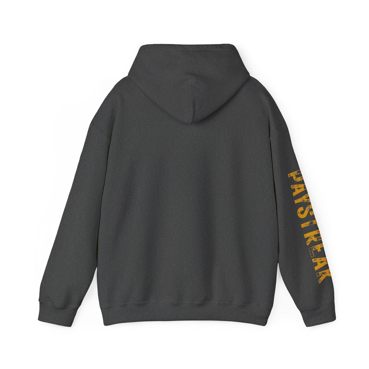 Paystreak Logo Hoodie — Retro Gold Graphic Hooded Sweatshirt