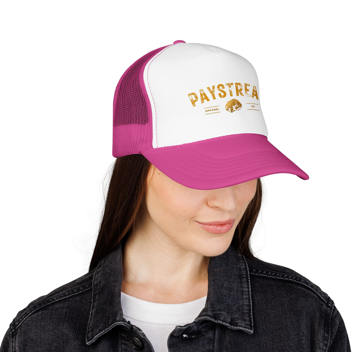 Paystreak Trucker Hat — Vintage Gold Logo Foam Cap