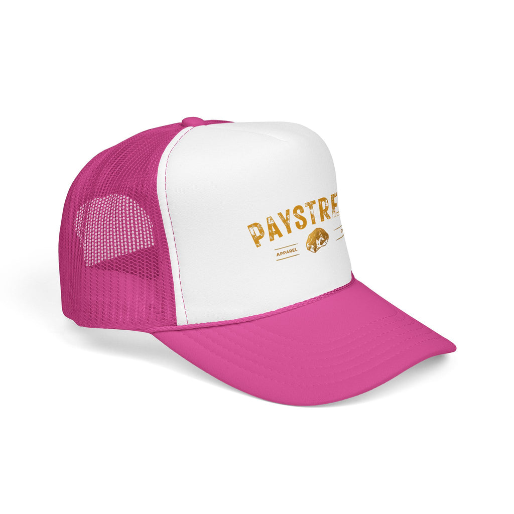 Paystreak Trucker Hat — Vintage Gold Logo Foam Cap