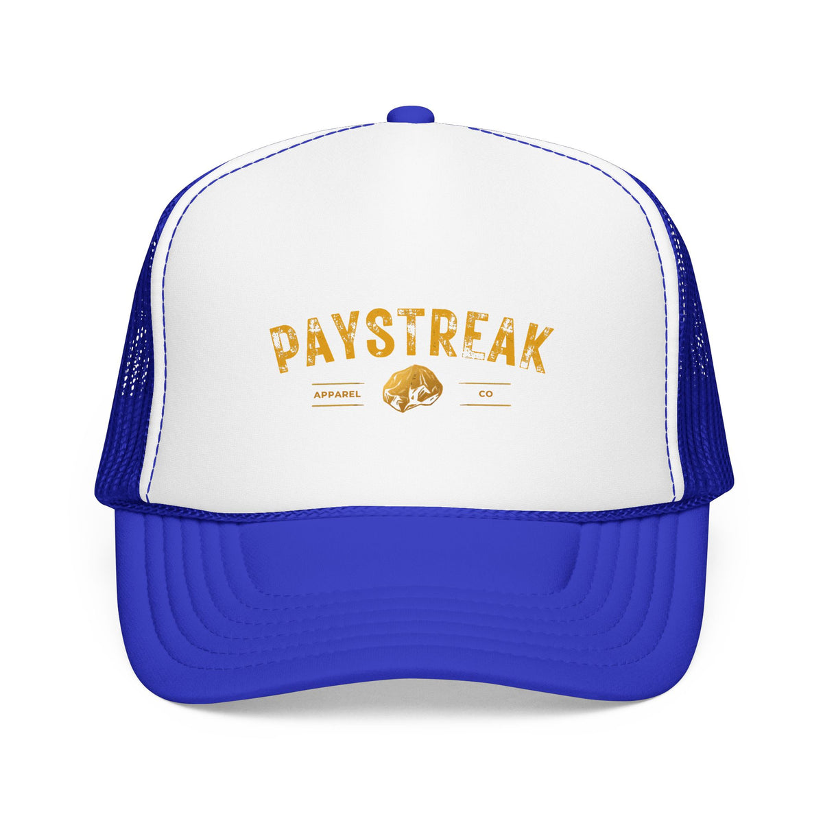 Paystreak Trucker Hat — Vintage Gold Logo Foam Cap