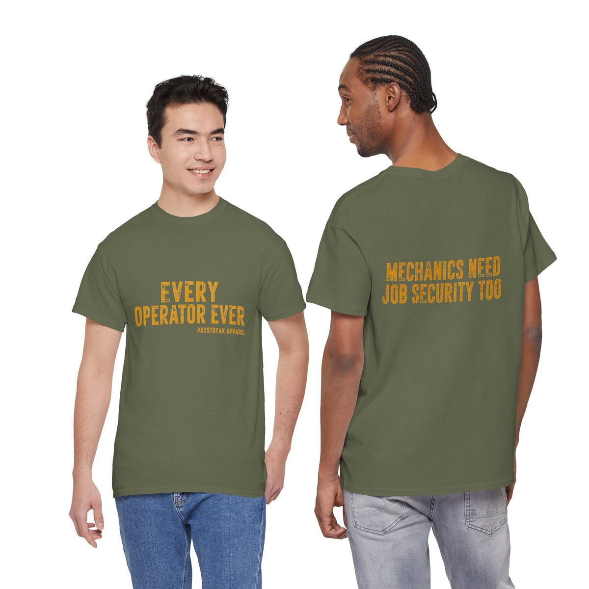 Every Operator Ever T-Shirt — 'Mechanics Need Job Security Too' Vintage Workwear Tee
